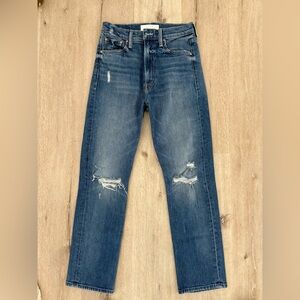 MOTHER denim high waisted rider ankle jeans